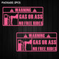 'Gas Or Ass' Transparent Vehicle Humorous Sticker/Decal