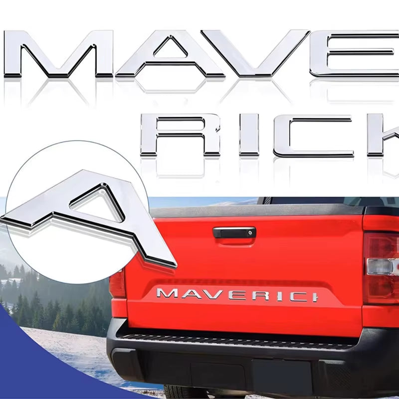 Suitable for Pickup Ford Maverick Tremor Rear Trunk English Letter Sticker Groove Decorative Word Sticker