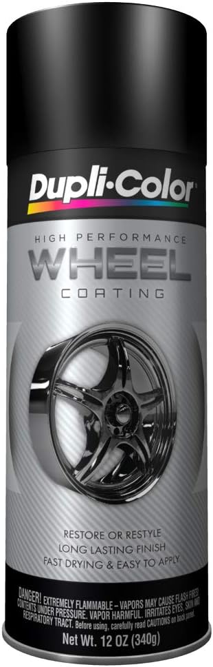 HWP104 Black High Performance Acrylic Enamel Wheel Paint - 12 Oz.