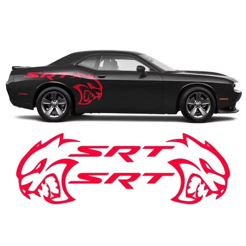 Hellcat SRT Rear Fender -INCLUDES BOTH Sides. Decal Sticker Tribal | Challenger | Charger | Mustang, - Car Decal