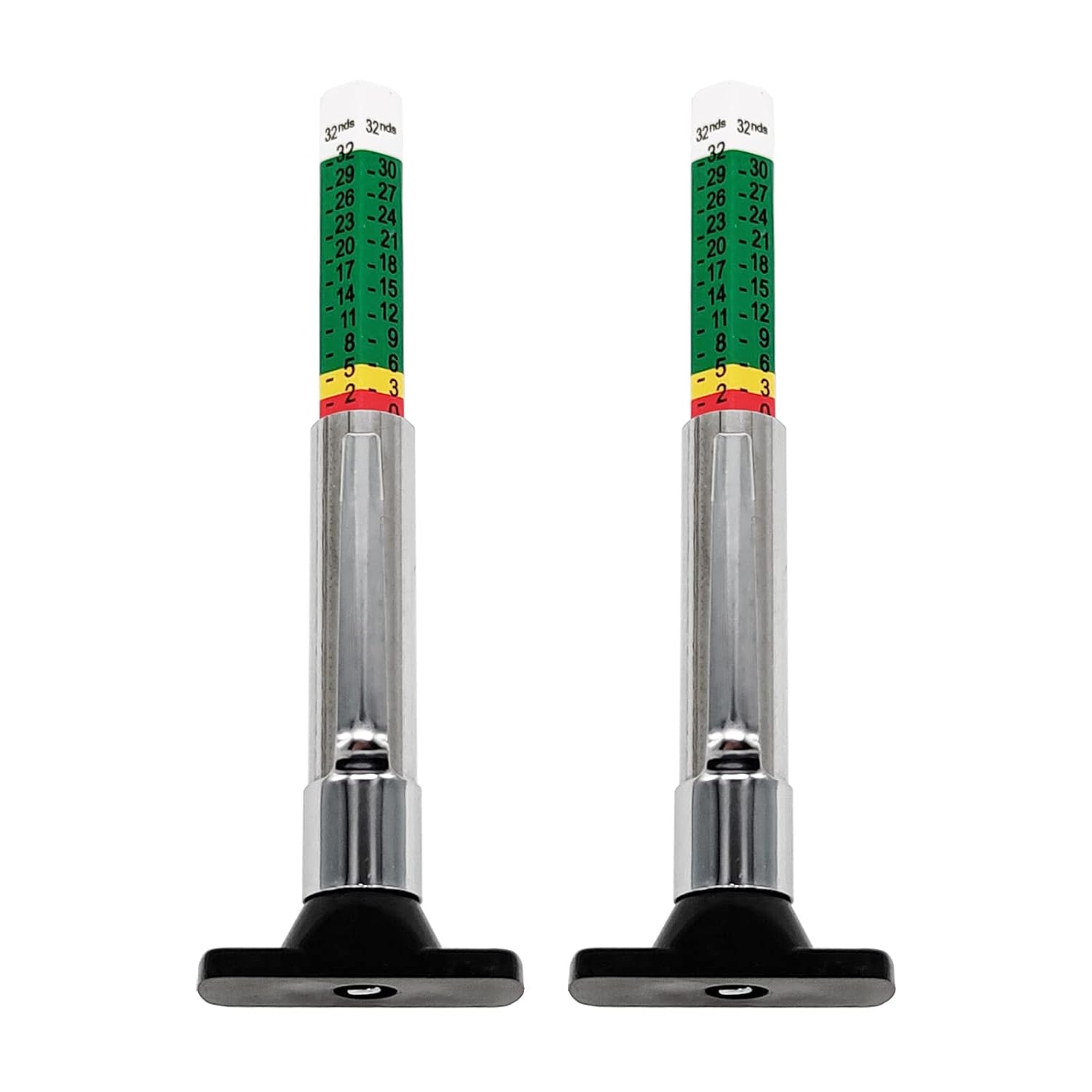 Tire Tread Depth Gauge, 2 Pack