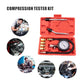 8PCS Compression Tester Kit 0-300 PSI Petrol Gas Engine Cylinder Pressure Gauge Automotive Tool for Motorcycle Car Truck (Red)