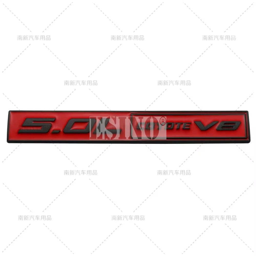 Car Styling Coyote 5.0L Coyote V8 3D Metal Zinc Alloy Car Badge Body Rear Trunk Adhesive Emblem for Ford Mustang Shelby V8