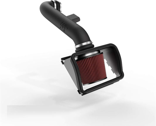 Cold Air Intake System: High-Flow Air-Filter, Increase Performance & Horsepower: Compatible with 2015-2020 FORD F150, 63-2591