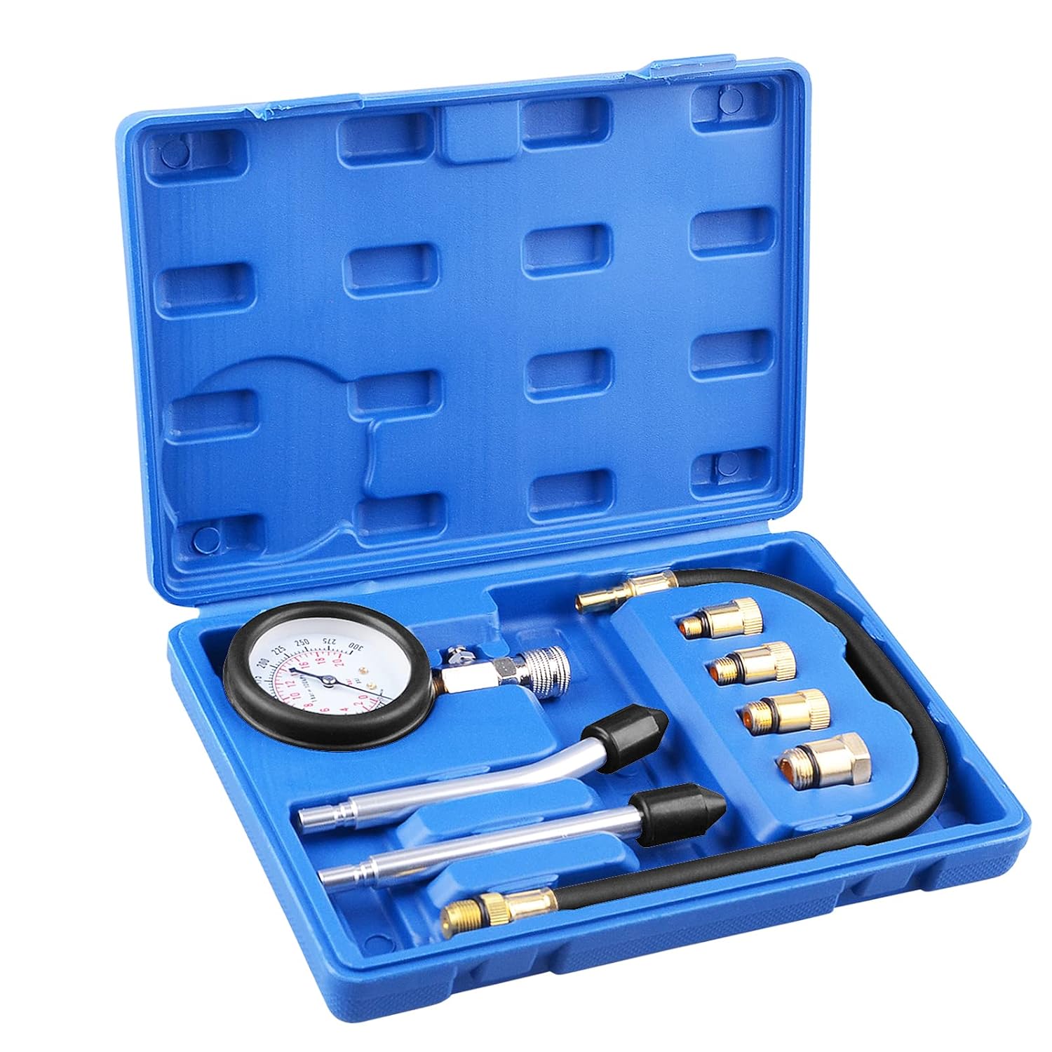 Professional Petrol Engine Compression Tester Kit Set for Automotives and Motorcycles