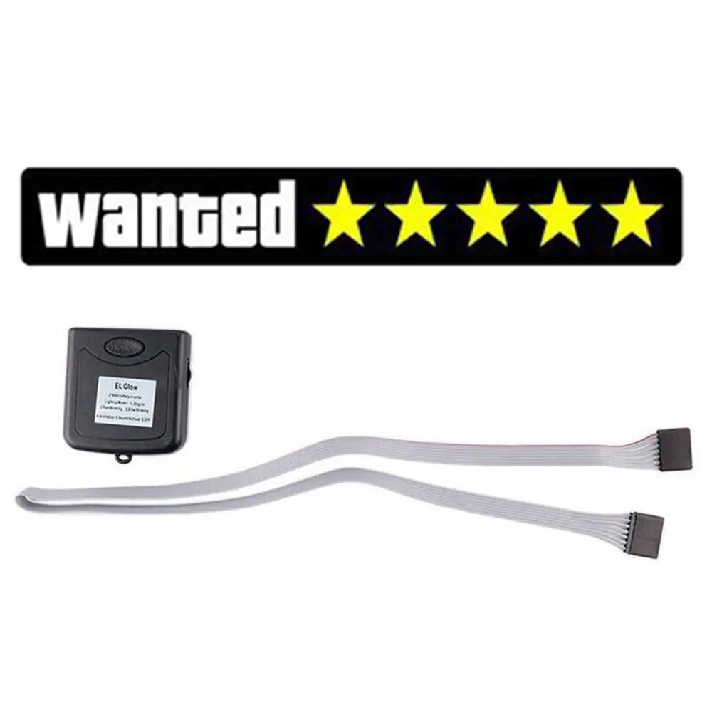 Adhesive LED Wanted Stars Light Up Sign