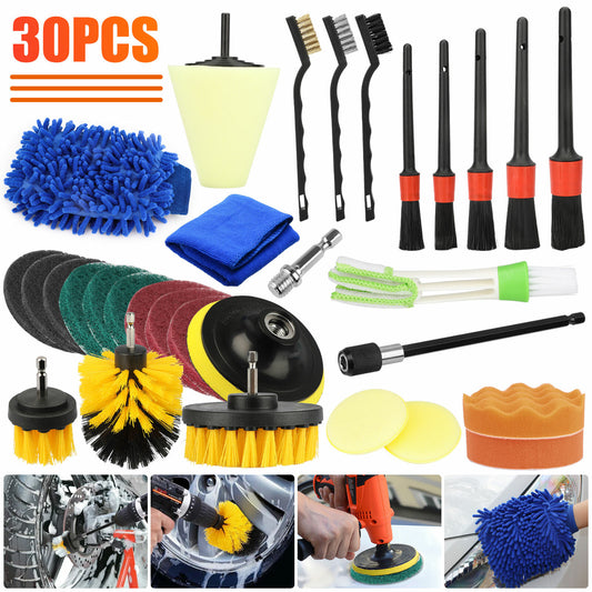 30Pcs Vehicle Detailing Kit