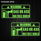 'Gas Or Ass' Transparent Vehicle Humorous Sticker/Decal