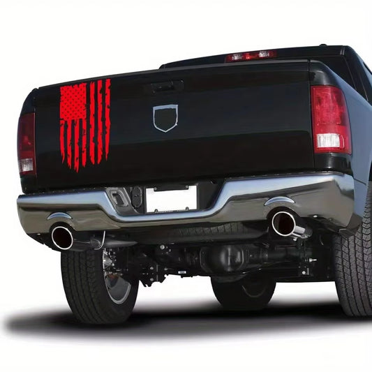 Premium Glossy American Flag Car Stickers Durable Auto Vinyl Decals for Dodge Ram Ford F150 Trucks Easy to Apply Decoration