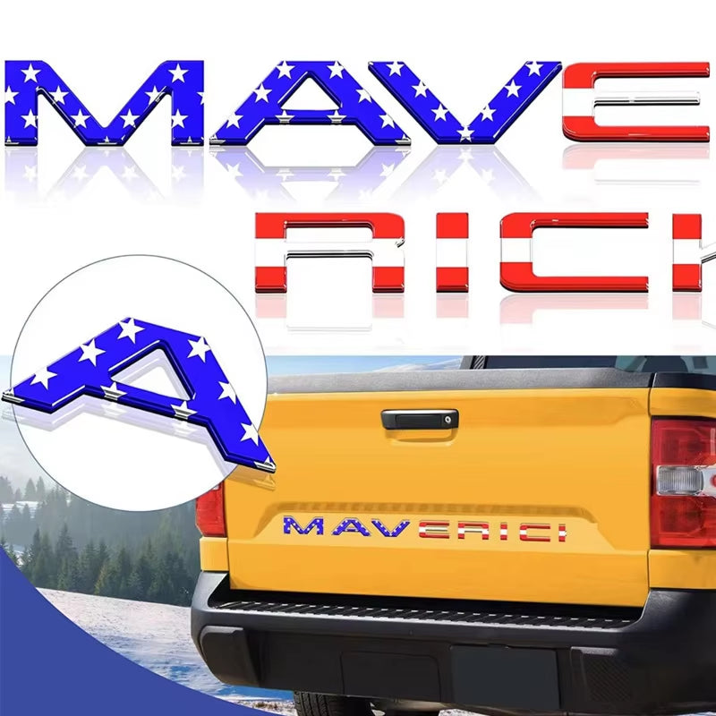 Suitable for Pickup Ford Maverick Tremor Rear Trunk English Letter Sticker Groove Decorative Word Sticker