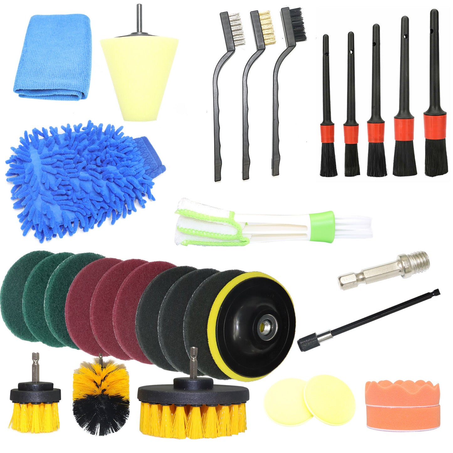 30Pcs Vehicle Detailing Kit