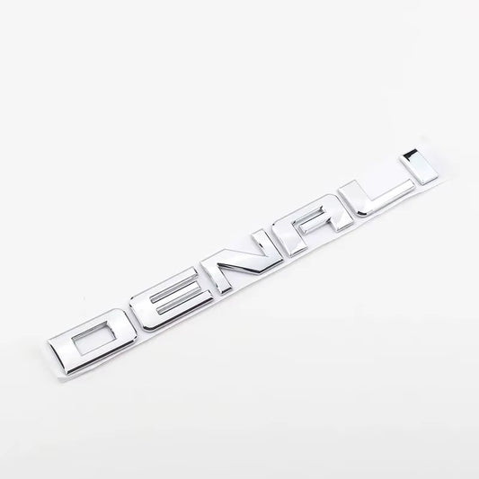 3D ABS DENALI Logo Rear Boot Trunk Side Fender Emblem Badge Sticker Decals Car Styling Accessories for SIERRA GMC