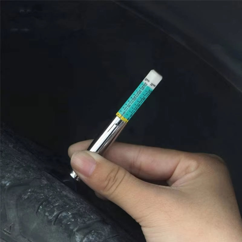 Car Tyre Tire Auto Depth Thickness Gauge Meter 25MM Measuring Pen Color Coded Digital Caliper Monitoring Tool