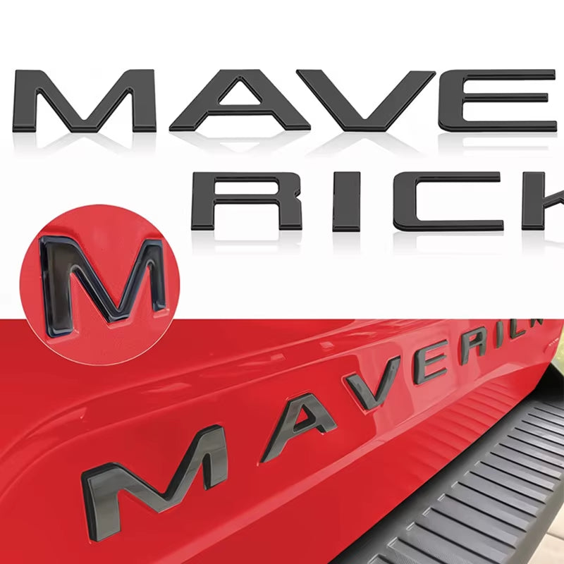 Suitable for Pickup Ford Maverick Tremor Rear Trunk English Letter Sticker Groove Decorative Word Sticker