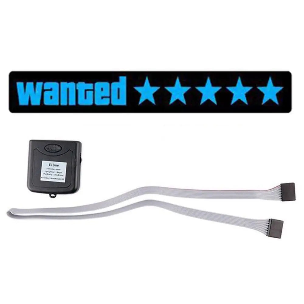 Adhesive LED Wanted Stars Light Up Sign