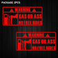 'Gas Or Ass' Transparent Vehicle Humorous Sticker/Decal