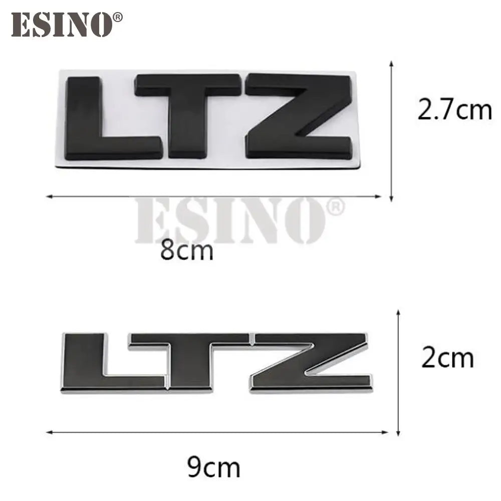 Car Styling 3D LTZ Metal Zinc Alloy Car Sticker Badge Body Rear Trunk Adhesive Decal Emblem for Chevrolet Silverado Cruze Spark