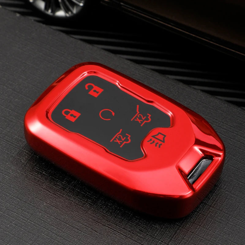 Chevrolet Suburban/Tahoe 2015-2020 | GMC Yukon/XL 2015-2020 6 Button Key Fob Decorative Case/Cover