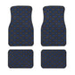 Limited Time! 4PCS Universal Leather Diamond Stitched Floor Matts