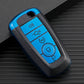 TPU Leather 5 Button Key Fob Case for Ford Explorer, Mustang, Fusion, Escape, F150