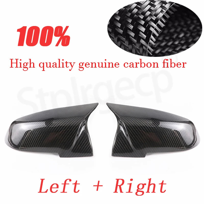 For BMW 1 2 3 4 I3 X1 Series F20 F30 F31 F32 F36 320I 328I 330D 335I M3 Look Replacement Style Real Carbon Fiber Mirror Cover