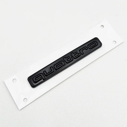 3D 'Quattro' Logo Emblem/Badge Decoration