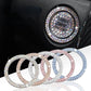 Car Start Switch Button Auto Decorative Diamond Stickers Rhinestone Ring Circle Trims Protective Cover Car Accessories 2Pcs/Set