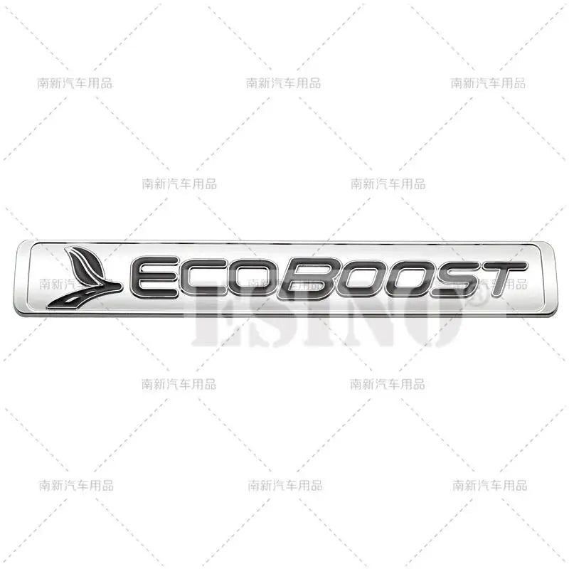 Car Styling Ecoboost Adhesive Badge Car Fender Trunk Body Tailgate Metal Emblem for for Ford Focus Fiesta Puma Escape F150