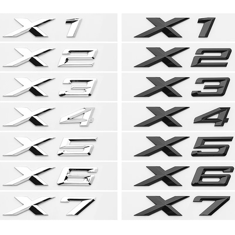 BMW XDrive Emblem Badge – 3D Fender/Trunk Sticker Accessory