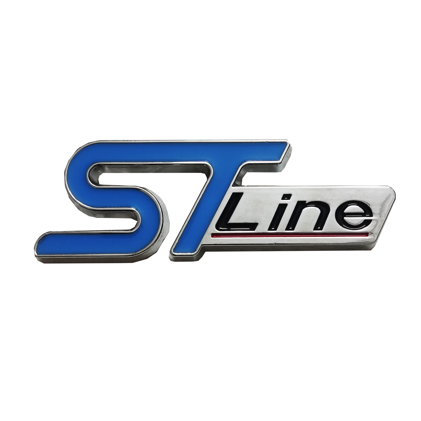 3D Car Front Grill Trunk Metal Logo ST Line Emblem Self-Sticker for Ford Max Focus Fiesta ST Line