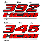 3D Metal Car Stickers 345 392 HEMI Emblem for Dodge Charger Ram 1500 Journey Caliber Nitro Caravan Avenger Dart Challenger