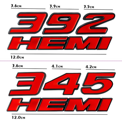 3D Metal Car Stickers 345 392 HEMI Emblem