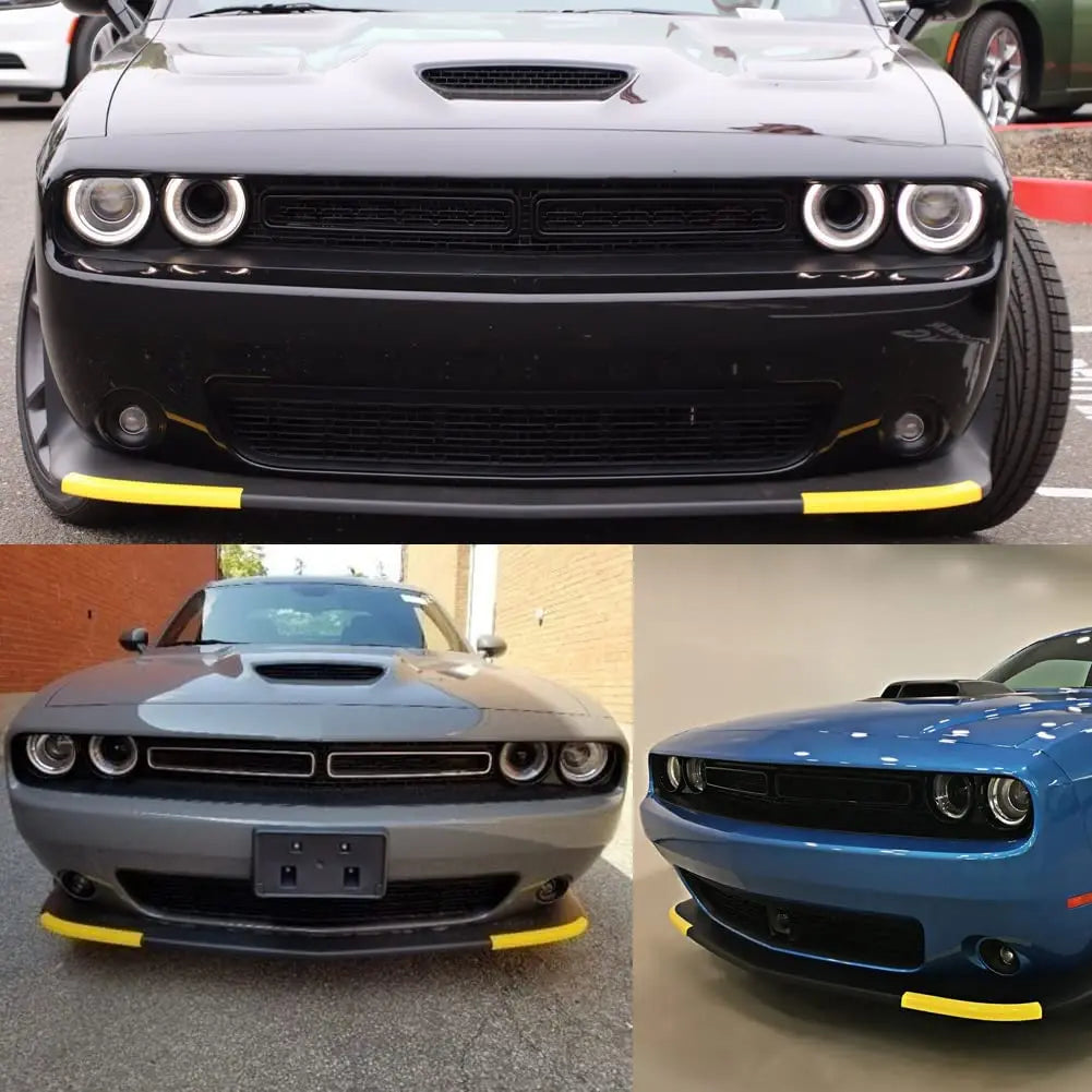 1 Pair for Dodge Challenger R/T Scat Pack 2019-2021 Auto Parts Front Bumper Lip Splitter Protector Replacement Easy to Install