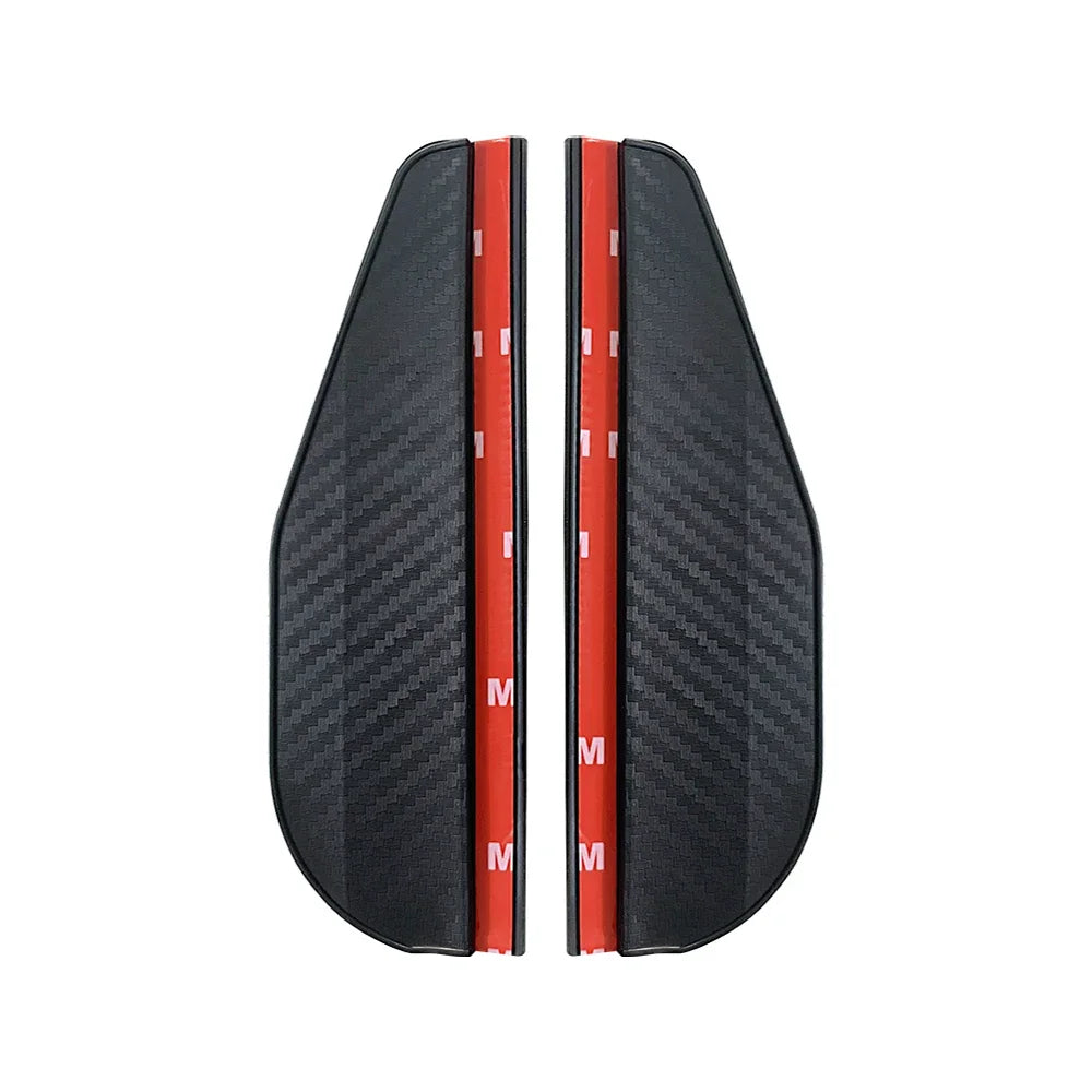 2PCS Side Rear View Mirrors Carbon Fiber Eye Brows (Set)