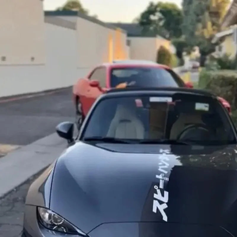 1PC Japanese Style Window Sticker for JDM Street Racing 