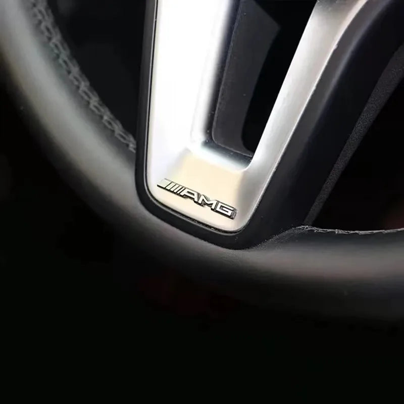 4/10Pcs Decorative Aluminum Mercedes Badge/Emblem Sticker 