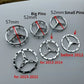 52/58Mm Steering Wheel Emblem with Pins Accessories for Mercedes Benz 
