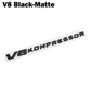 1PCS 'V6/V8 Kompressor' Logo Emblem/Badge 