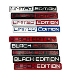 3D 'Black' and 'Limited' Edition Badges/Decals
