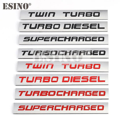 1PC Styling 'Turbo/Supercharged' Emblem/Badges 