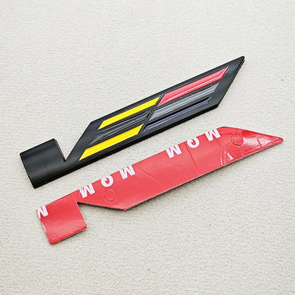 Metal Cadillac V Adhesive Vehicle Badge/Emblem