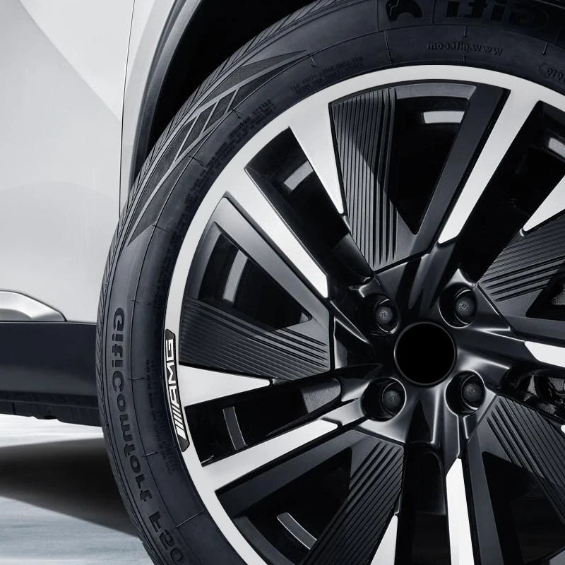 4Pcs Mercedes Stylish Aluminum Wheel Emblem/Stickers