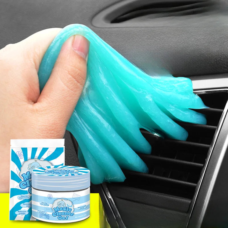 1/2Pcs Car Cleaning Gel Reusable cleaner Gel Automobile Air Vent Dust Removal Gel Multiuse Dirt Cleaner Slime Auto