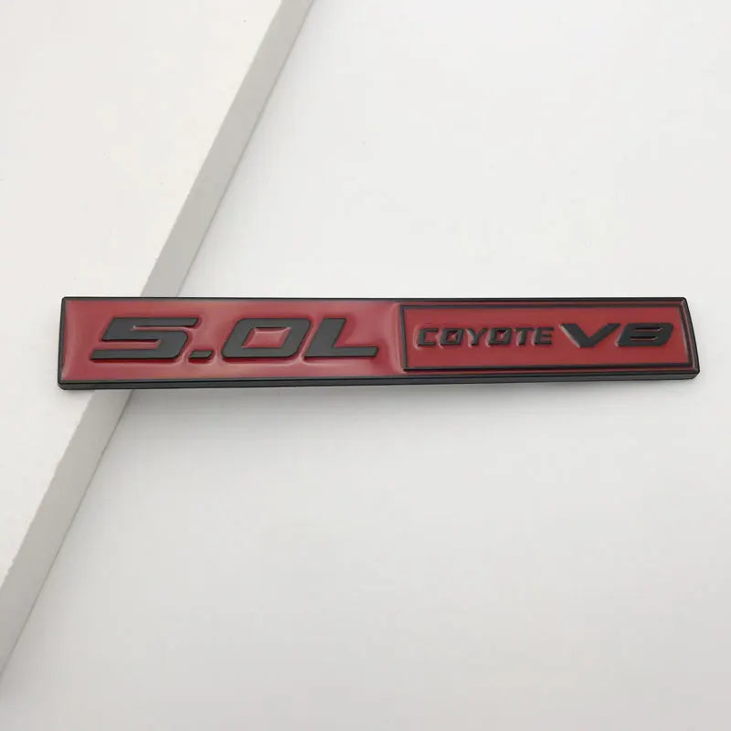 5.0L Coyote V8 Logo Emblem Badge Sticker for 5.0 F150 FX4 Car Fender Trunk Rear Bonnet Nameplate Decal Accessories