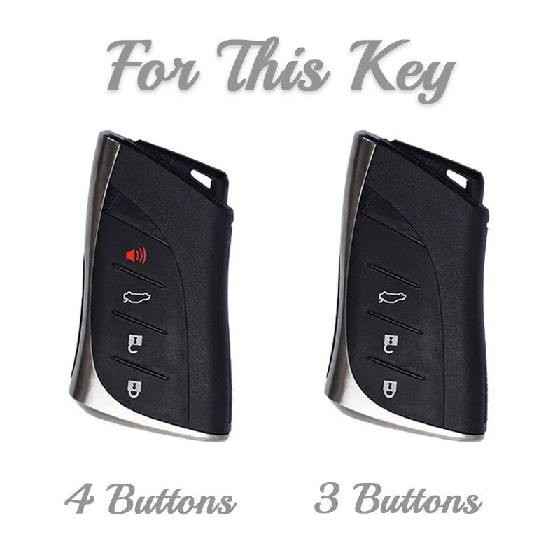 3 4 Buttons TPU Car Key Case Cover Fob for Lexus UX ES UX200 Ux250H ES200 Es300H ES350 US200 Us260H Protector