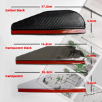 2PCS Side Rear View Mirrors Carbon Fiber Eye Brows (Set)