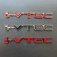 1PC 3D Metal IVTEC Adhesive Badge/Emblem