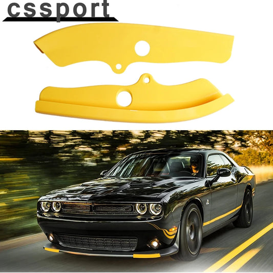 1 Pair for Dodge Challenger R/T Scat Pack 2019-2021 Auto Parts Front Bumper Lip Splitter Protector Replacement Easy to Install