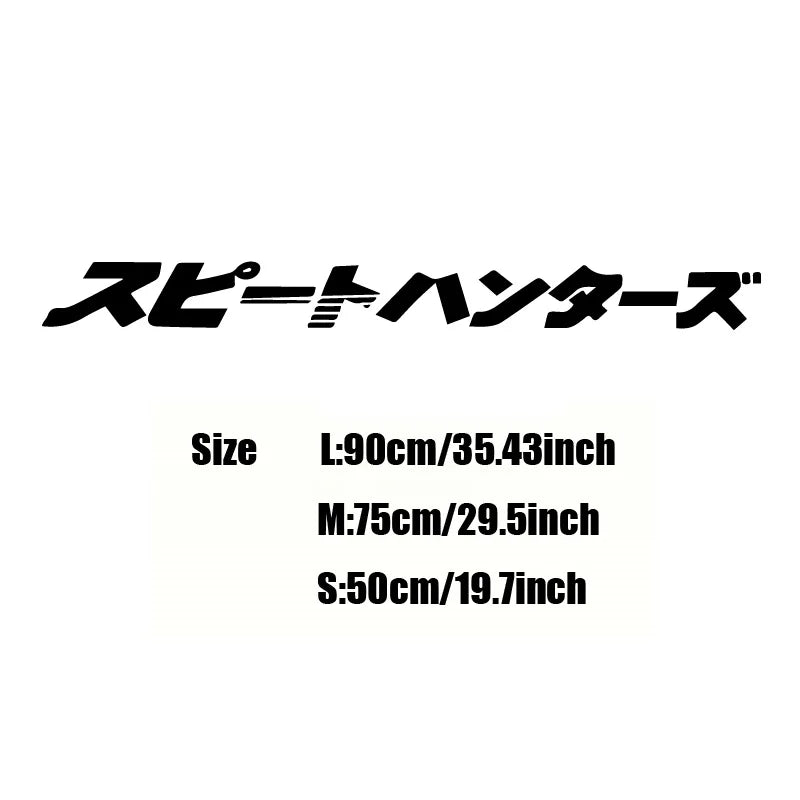1PC Japanese Style Window Sticker for JDM Street Racing 