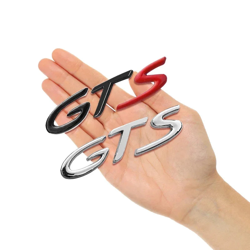 1Pcs 3D Metal GTS Logo Adhesive Badge/Emblem